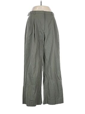Abercrombie & Fitch Olive Wide-Leg Trousers